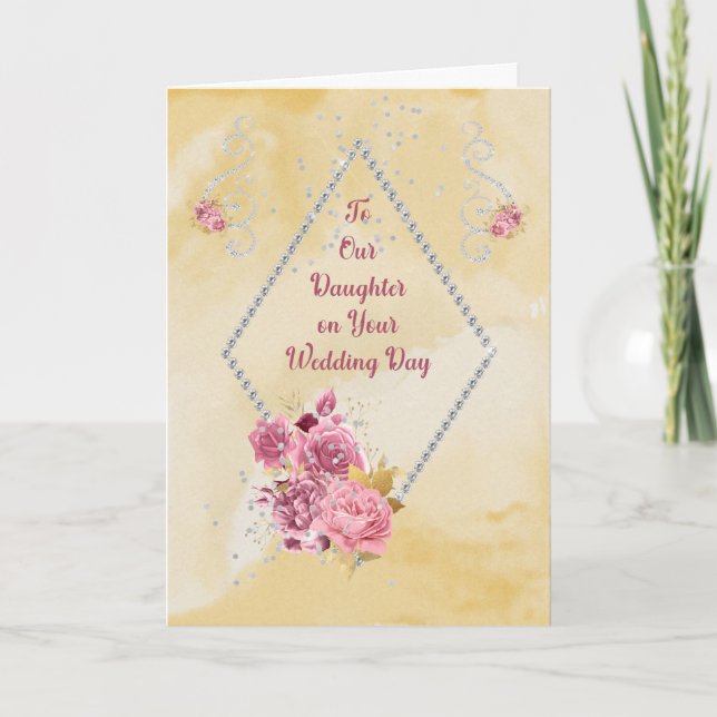 Carte de fille le jour du mariage (Devant)