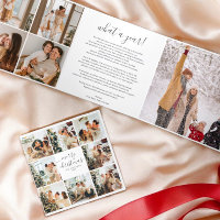 Calligraphie multiphoto Joyeux Noël blanc