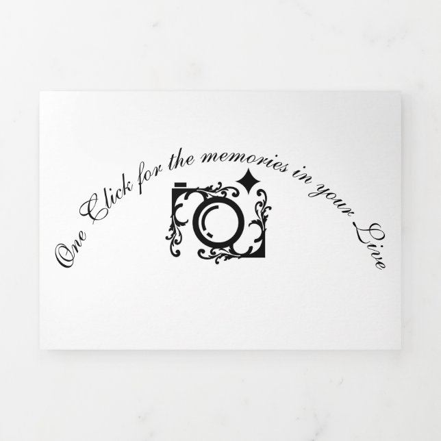 Carte De Fin D'année Trois Volets Coupon de caméra (Page de couverture)