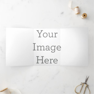 Carte De Fin D'année Trois Volets Create Your Own Custom Trifold Holiday Card