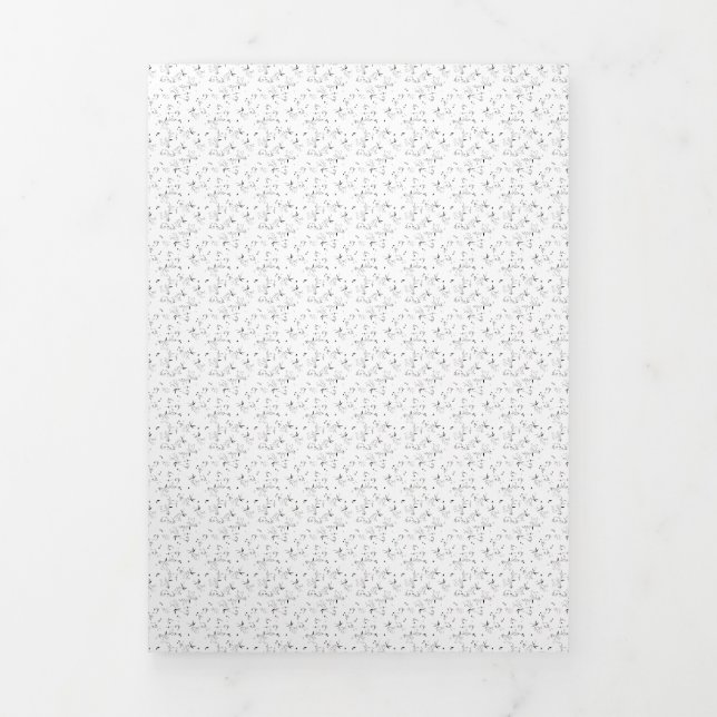 Carte De Fin D'année Trois Volets esquisse Design Quarante-neuf (Page de couverture)