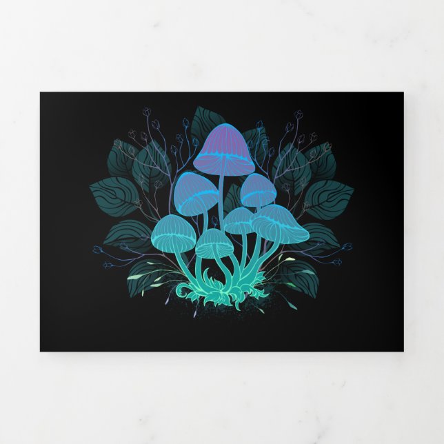 Carte De Fin D'année Trois Volets Tabourets dans Bushes (Page de couverture)