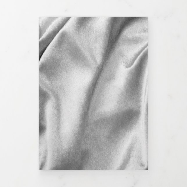 Carte De Fin D'année Trois Volets Texture du tissu 3 (Page de couverture)