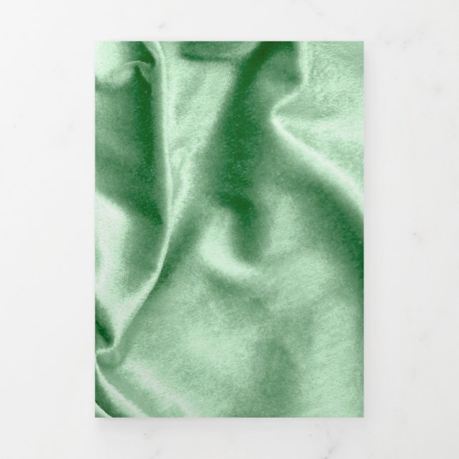 Carte De Fin D'année Trois Volets Texture du tissu 4 (Page de couverture)