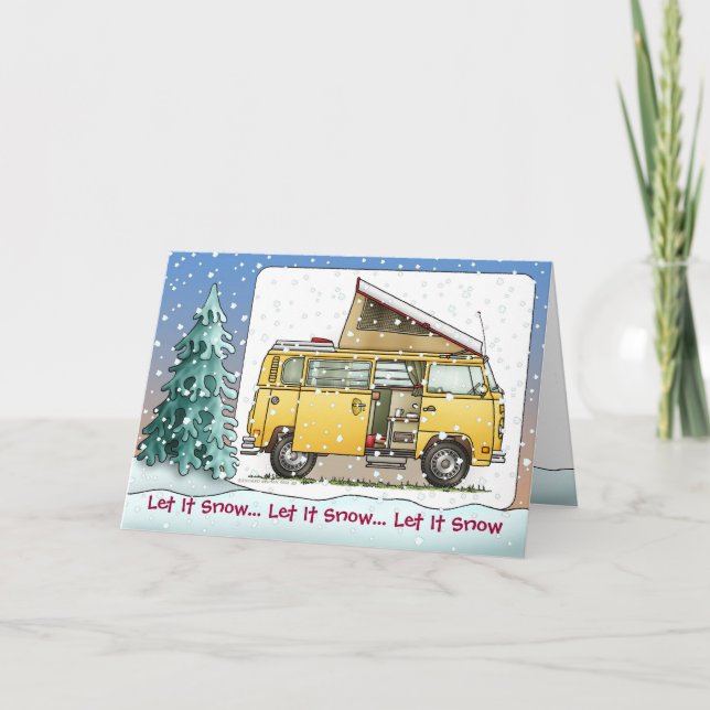 Carte de fin de année de Campmobile Van Camper (Devant)
