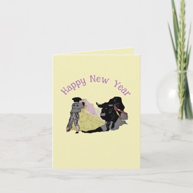 Carte de fin de année : Nouvel An (Devant)