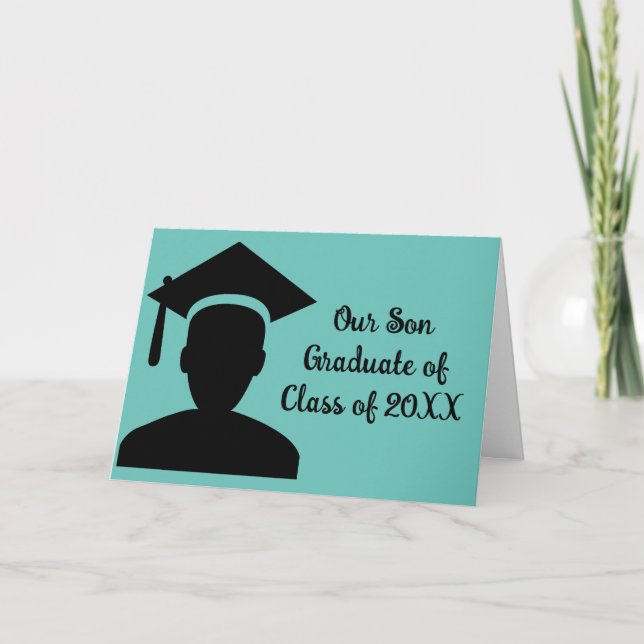 Carte de fin d'études 20XX de notre fils (Devant)