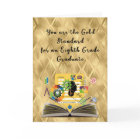 Carte de fin d'études de 8e année Gold Standard