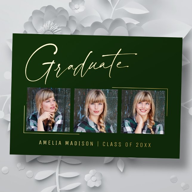 Carte de fin d'études minima moderne pour script d (Créateur téléchargé)