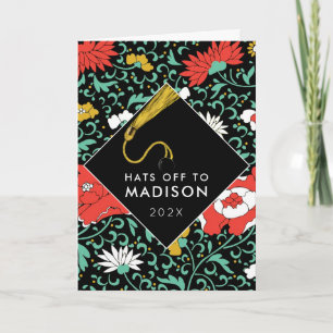 Carte de fin d'études pour adolescente