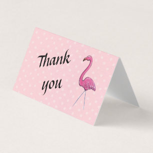 Carte de flamant de Merci
