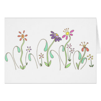 Carte de fleur de danse