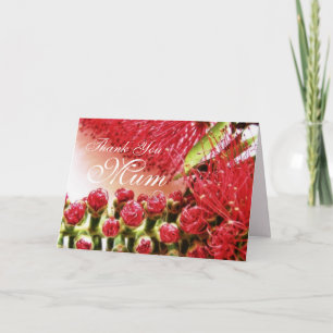 Carte de fleur Merci Mum Bottlebrush