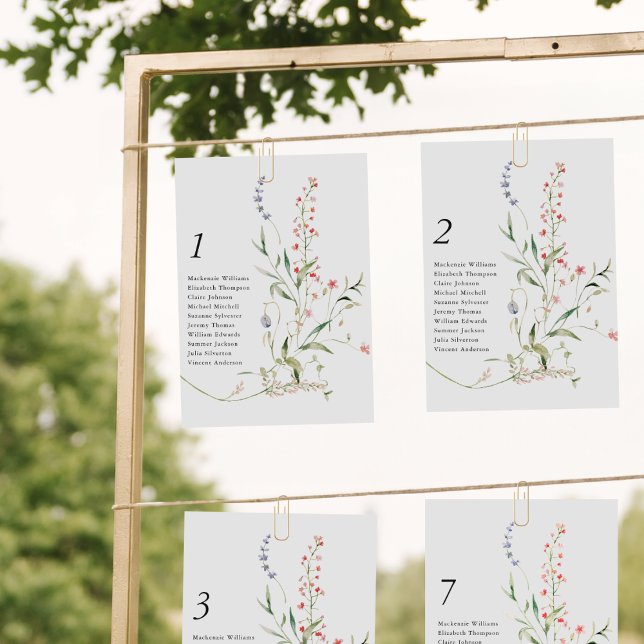 Carte de fleur sauvage moderne Floral Garden Card (Créateur téléchargé)