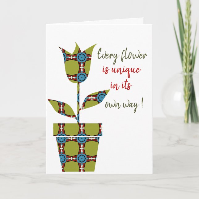 Carte de fleurs (Devant)