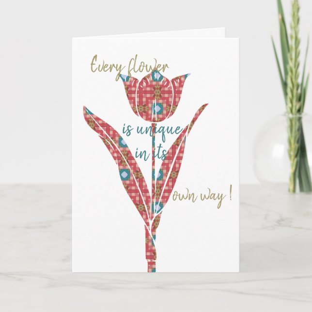 Carte de fleurs (Devant)