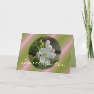 Carte de fleurs Apple Secret Sister - personnalise