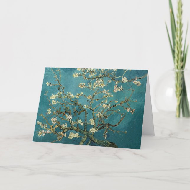 Carte de fleurs d'amande (Devant)