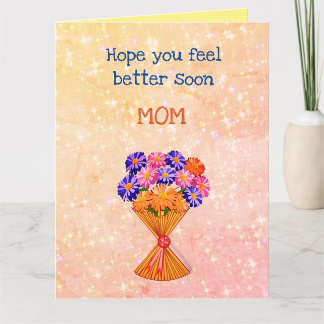 Carte de Floral Get Well (Devant)