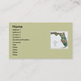 Carte de Floride et drapeau de l'État