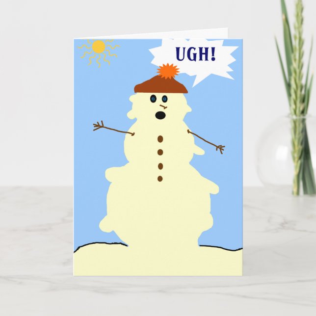 carte de fonte snowman (Devant)