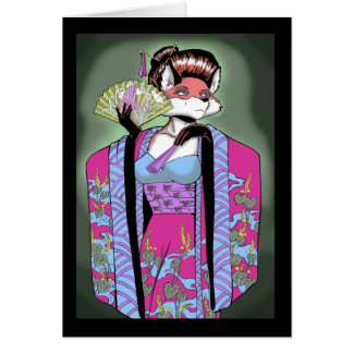 Carte de Fox de geisha