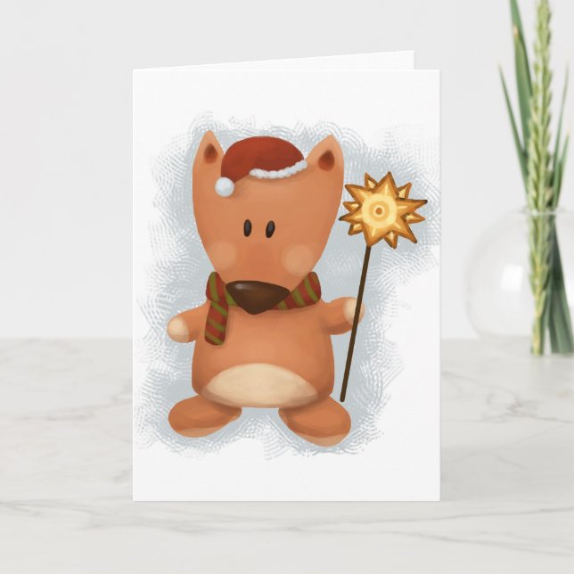 Carte de Fox de Noël (Devant)