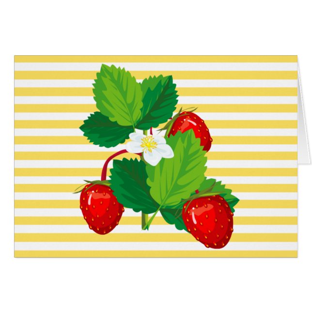 Carte de fraises (Devant horizontal)