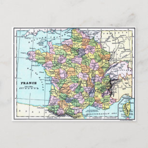Carte de France - Carte postale