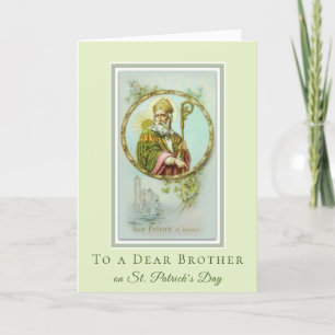 Carte de frère de la fête de la Saint-Patrick cath