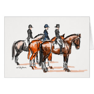 Carte de gagnants du dressage trois