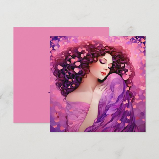 Carte de Galentine "Pour toujours toi" (Devant / Derrière)
