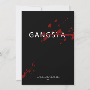 CARTE de GANGSTA - JAILMATECARDS.CO.UK - AMUSEMENT