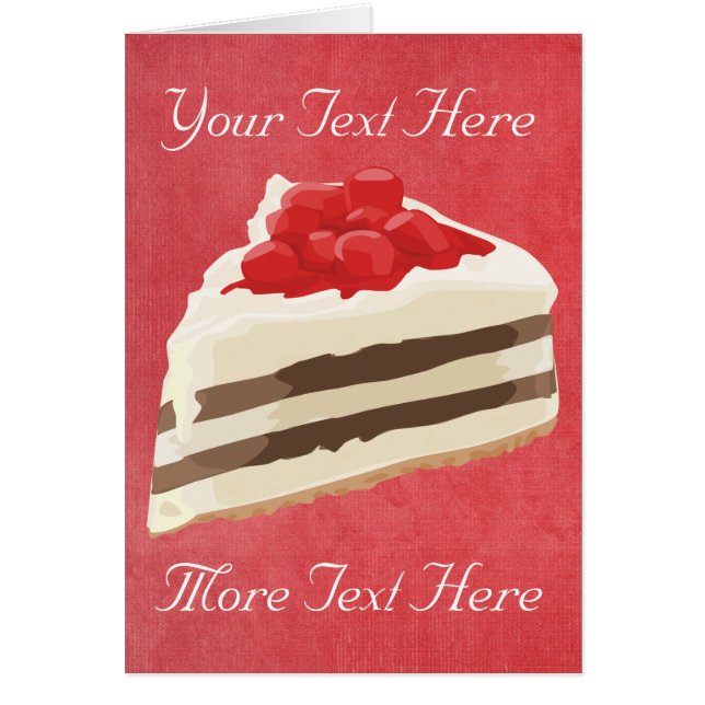 Carte de gâteau à la crème glacée (Devant)