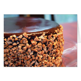 Carte de gâteau au chocolat au cajou (vide)