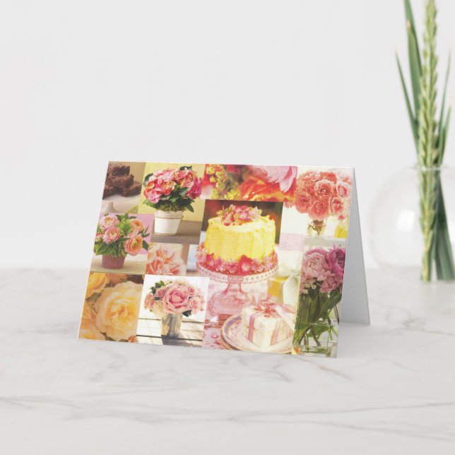 Carte de gâteau d'anniversaire (Devant)