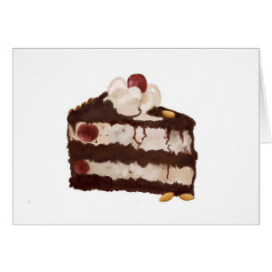 Carte de gâteau de la forêt noire