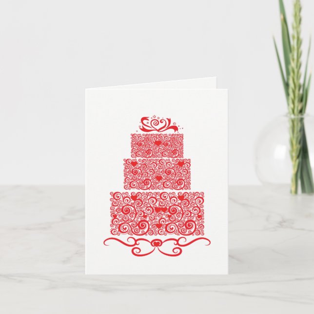 Carte de gâteau mariage (Devant)