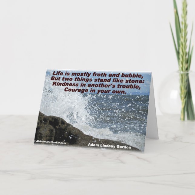 Carte de gentillesse et de Courage-Salutation (Devant)