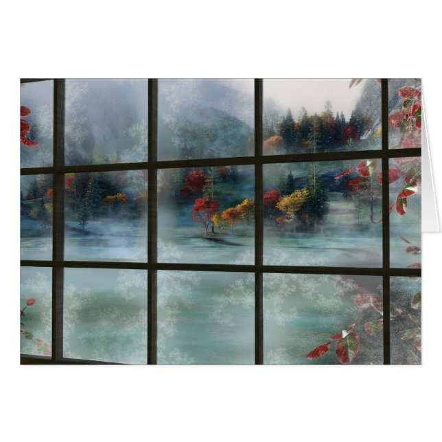 Carte de givre Automne Cwm (Devant horizontal)