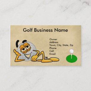 Carte de golf d'affaires