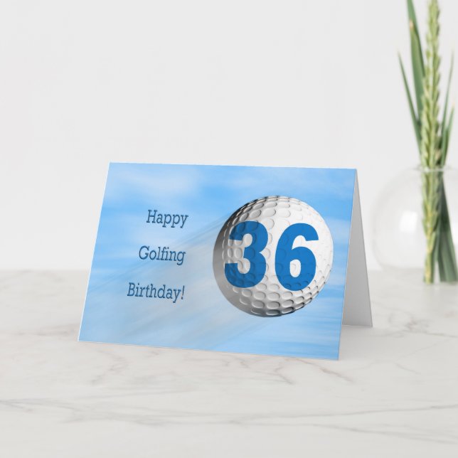 Carte de golf de 36e anniversaire (Devant)