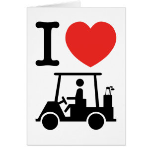 Carte de golf I Heart (Love)