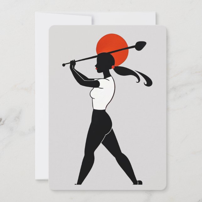 Carte de golf pour femme (Devant)