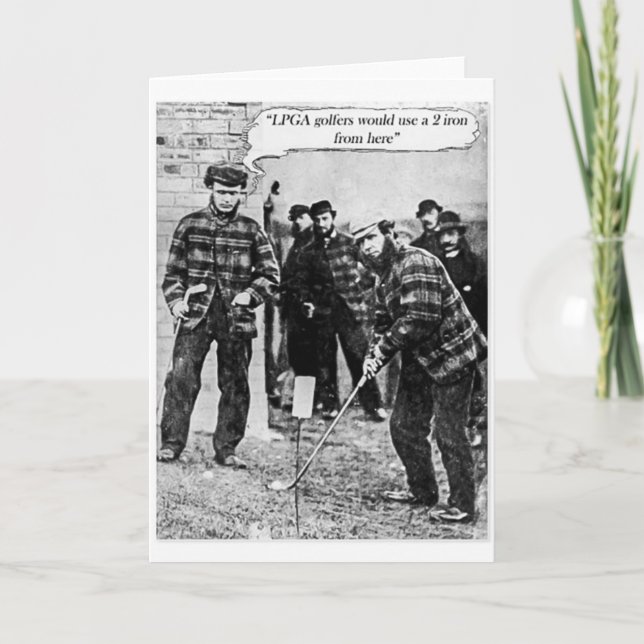 Carte de golf vintage (Devant)
