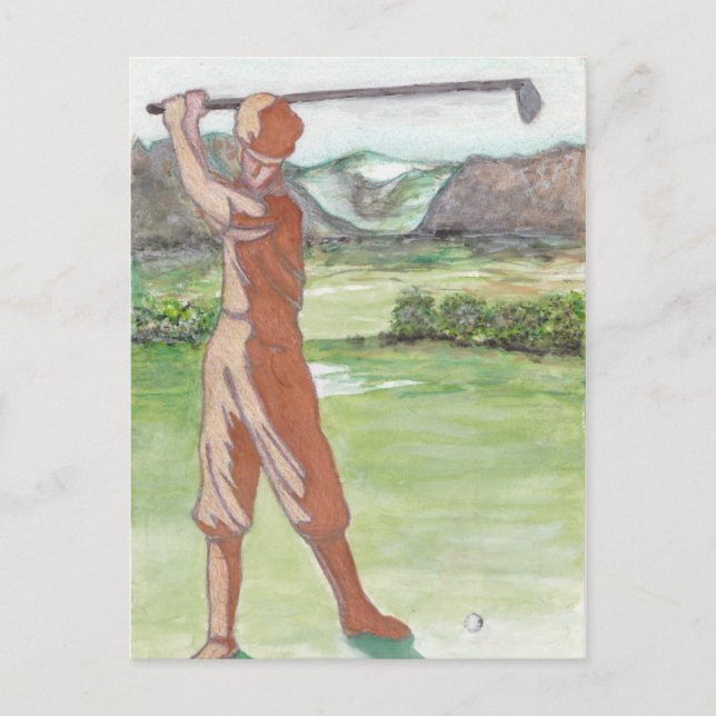 Carte de golf vintage (Devant)