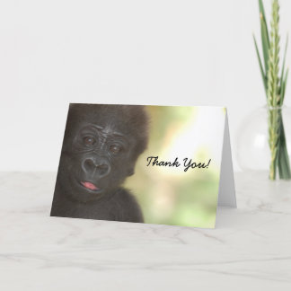 Carte de gorille de bébé de MERCI