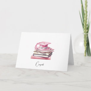 Carte de graduation Chic Rose Nurse