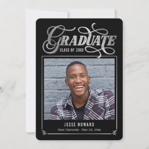 Carte de graduation de couleur modifiable de futur