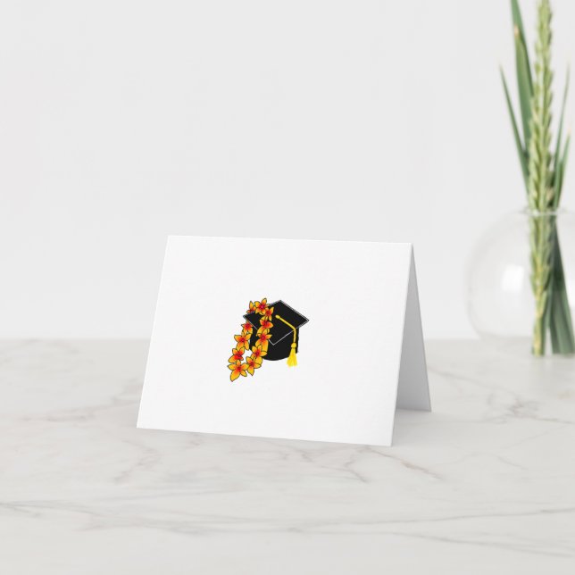 Carte de graduation de la feuille de fleurs (Devant)